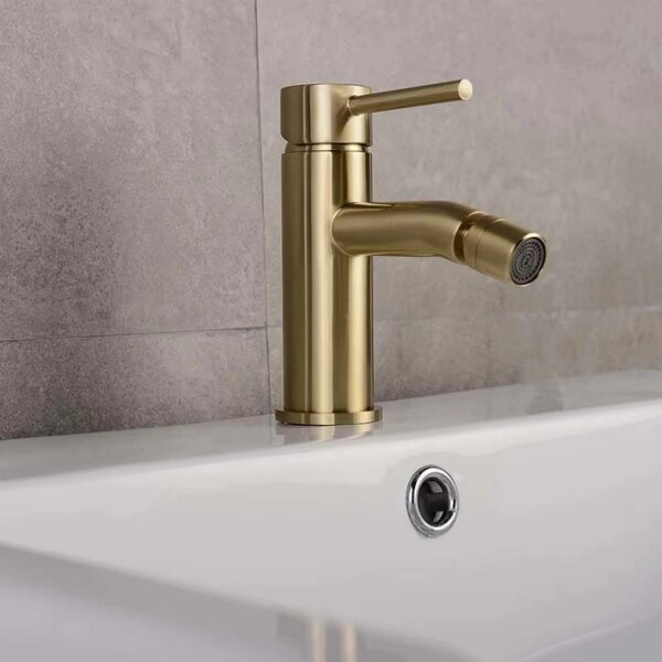 REA-B4702 - Bidetová baterie LUNGO 17 cm broušená zlatá