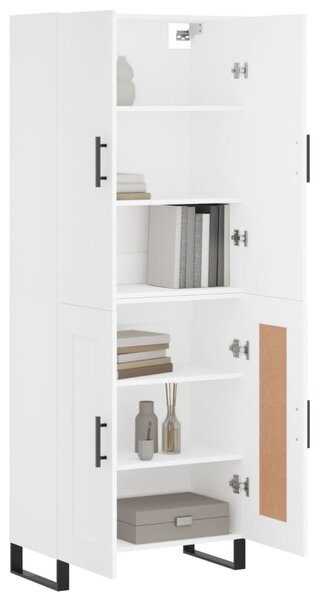Skříň highboard bílá 69,5 x 34 x 180 cm kompozitní dřevo 3195811