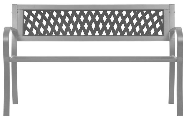 Zahradní lavice černá 120 cm ocel 319582