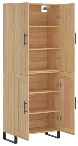 Skříň highboard dub sonoma 69,5 x 34 x 180 cm kompozitní dřevo 3195814