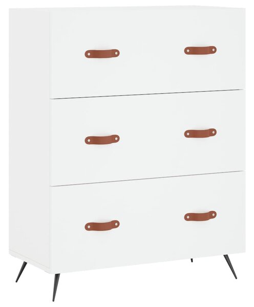 Skříň highboard bílá 69,5 x 34 x 180 cm kompozitní dřevo 3198377