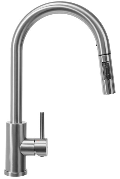 REA-B9146 - Dřezová baterie s vytahovací sprškou FRESH 39,5 cm nikl