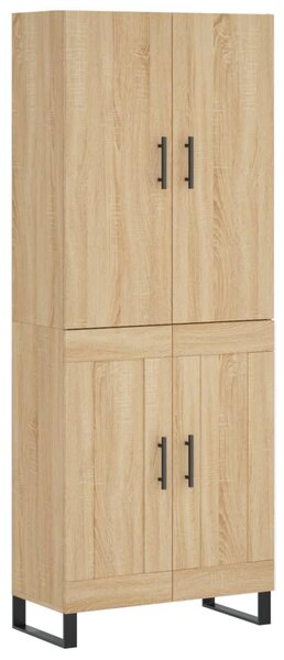 Skříň highboard dub sonoma 69,5 x 34 x 180 cm kompozitní dřevo 3195814