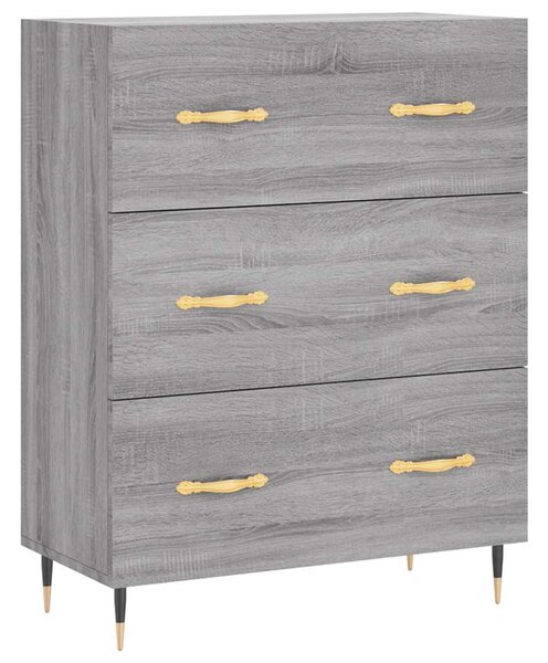 Skříň highboard šedá sonoma 69,5 x 34 x 180 cm kompozitní dřevo 3195833