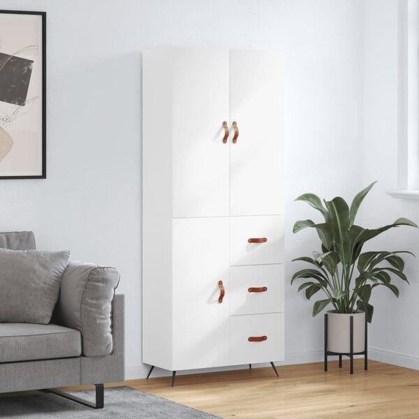 Skříň highboard bílá 69,5 x 34 x 180 cm kompozitní dřevo 3195875