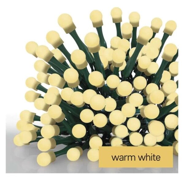 LED řetěz 80xLED/230V/8 funkcí 13m IP44 teplá bílá