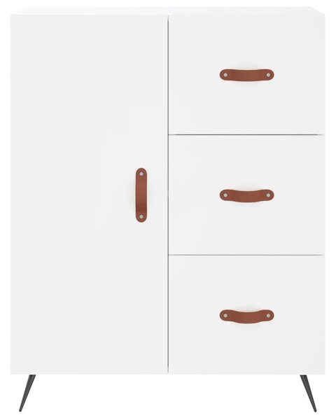 Skříň highboard bílá 69,5 x 34 x 180 cm kompozitní dřevo 3195875