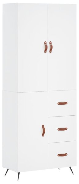 Skříň highboard bílá 69,5 x 34 x 180 cm kompozitní dřevo 3195875