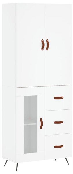 Skříň highboard bílá 69,5 x 34 x 180 cm kompozitní dřevo 3195931