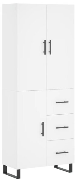 Skříň highboard bílá 69,5 x 34 x 180 cm kompozitní dřevo 3195923