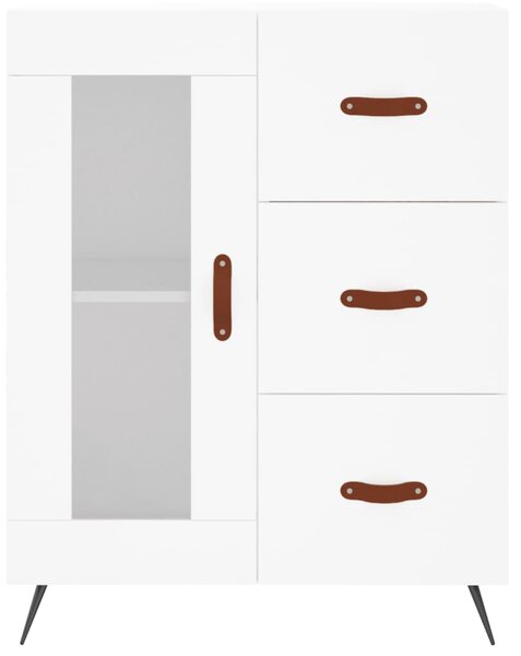 Skříň highboard bílá 69,5 x 34 x 180 cm kompozitní dřevo 3195931