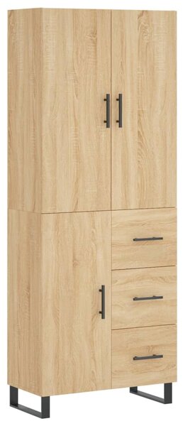 Skříň highboard dub sonoma 69,5 x 34 x 180 cm kompozitní dřevo 3195926