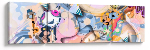 Obraz - Pohádková abstrakce (170x50 cm)