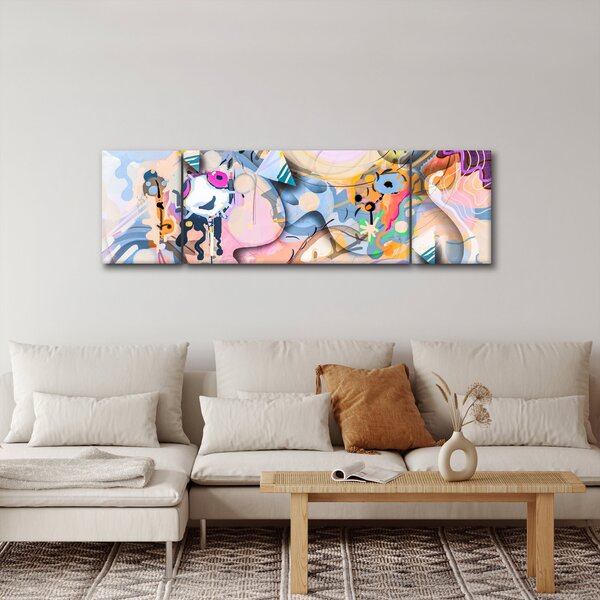Obraz - Pohádková abstrakce (170x50 cm)