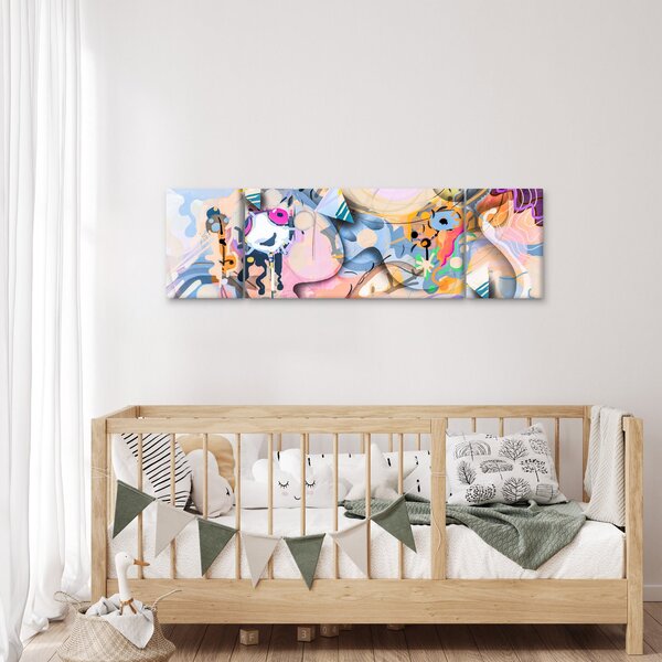 Obraz - Pohádková abstrakce (170x50 cm)