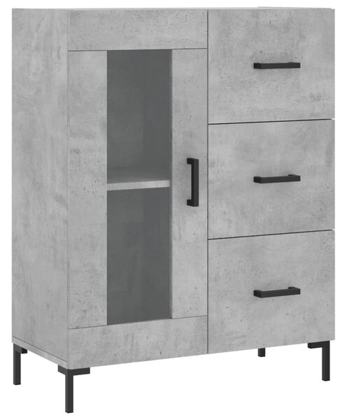 Skříň highboard betonově šedá 69,5x34x180 cm kompozitní dřevo 3195959