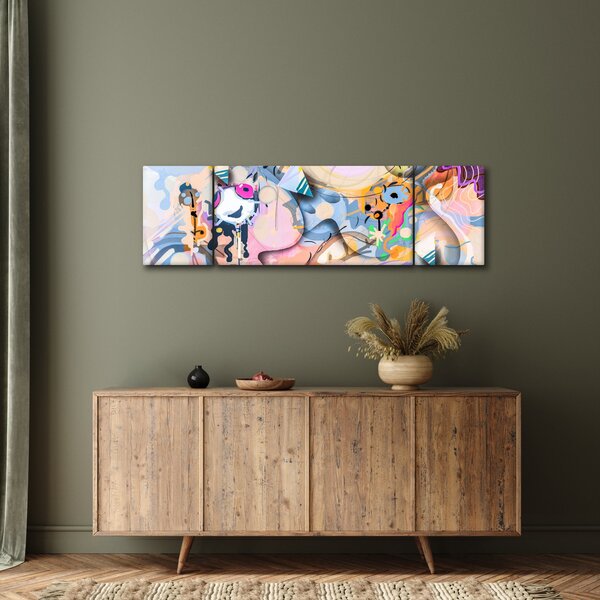 Obraz - Pohádková abstrakce (170x50 cm)