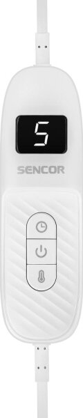 Sencor - Elektrická vyhřívací deka 160W/230V 180x130 cm šedá
