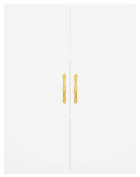 Skříň highboard bílá 69,5 x 34 x 180 cm kompozitní dřevo 3195995