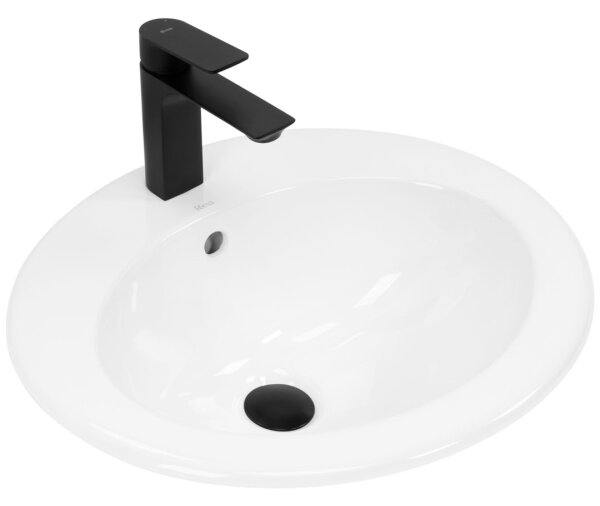 REA-U4122 - Zápustné umyvadlo DALIA 46x51,5 cm keramika/lesklá bílá