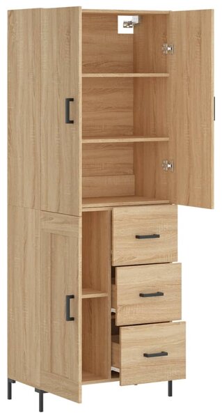 Skříň highboard dub sonoma 69,5 x 34 x 180 cm kompozitní dřevo 3196014