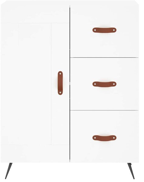 Skříň highboard bílá 69,5 x 34 x 180 cm kompozitní dřevo 3195987