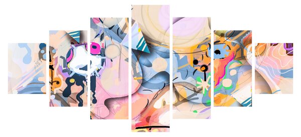 Obraz - Pohádková abstrakce (210x100 cm)