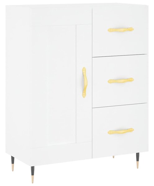 Skříň highboard bílá 69,5 x 34 x 180 cm kompozitní dřevo 3195995