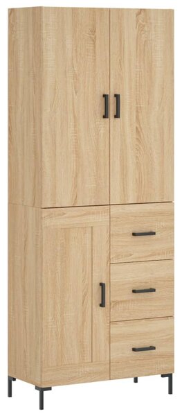 Skříň highboard dub sonoma 69,5 x 34 x 180 cm kompozitní dřevo 3196014