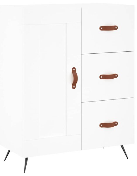 Skříň highboard bílá 69,5 x 34 x 180 cm kompozitní dřevo 3195987