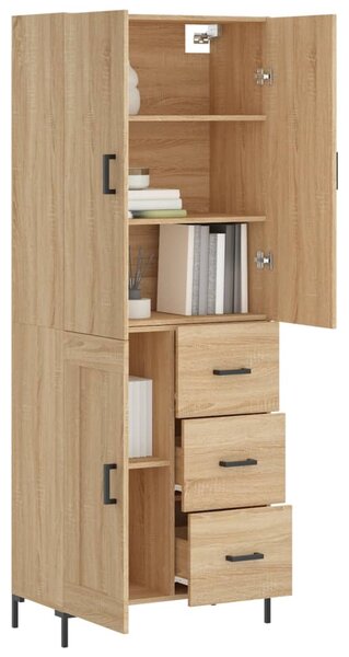 Skříň highboard dub sonoma 69,5 x 34 x 180 cm kompozitní dřevo 3196014