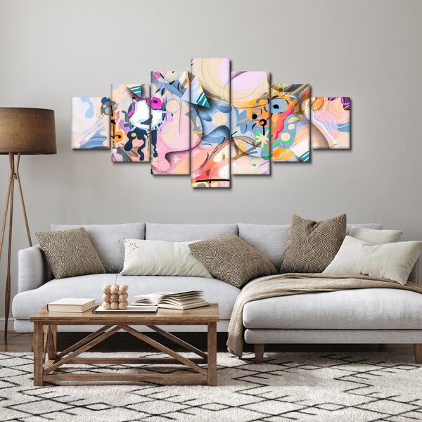 Obraz - Pohádková abstrakce (210x100 cm)