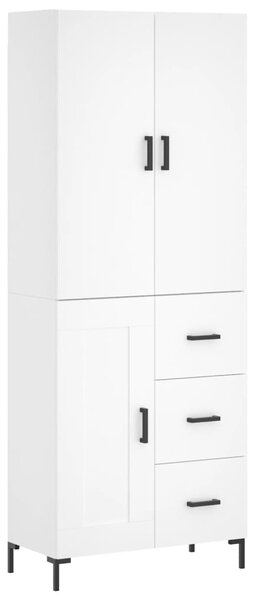 Skříň highboard bílá 69,5 x 34 x 180 cm kompozitní dřevo 3196011