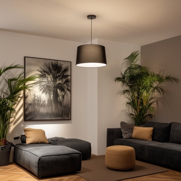Brilagi - LED Lustr na lanku CERIA 1xE27/40W/230V pr. 45 cm černá