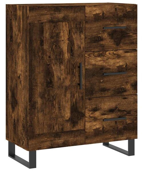 Skříň highboard kouřový dub 69,5 x 34 x 180 cm kompozitní dřevo 3196040
