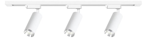 Bodové svítidlo v lištovém systému MICA 3xGU10/10W/230V bílá/matný chrom