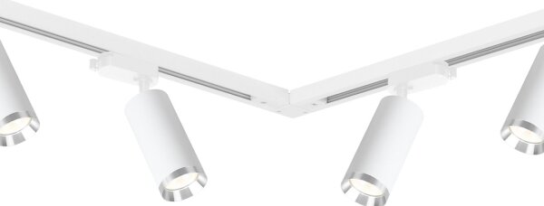 Bodové svítidlo v lištovém systému MICA 6xGU10/10W/230V bílá/matný chrom