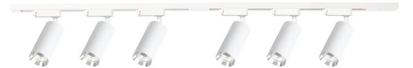 Bodové svítidlo v lištovém systému MICA 6xGU10/10W/230V bílá/matný chrom