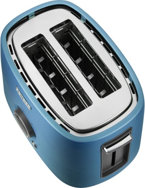 Sencor - Topinkovač s dvěma otvory a rozpékačem 1000W/230V modrá