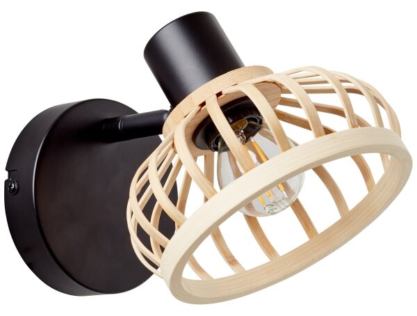 Brilliant - Nástěnná lampa NORAH 1xE14/28W/230V bambus