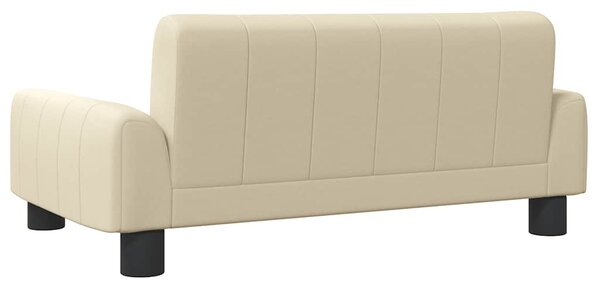 Dětská pohovka krémová 70 x 45 x 30 cm textil 3196268