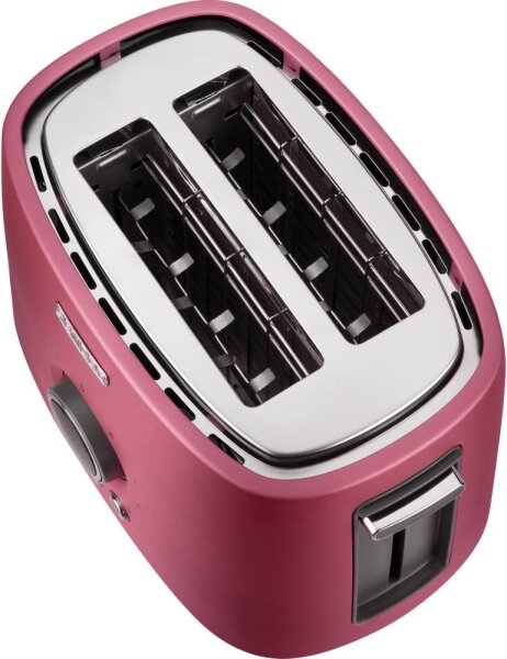 Sencor - Topinkovač s dvěma otvory a rozpékačem 1000W/230V růžová