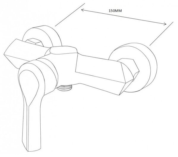 Mexen Sabre sprchová baterie, chrom - 72140-00