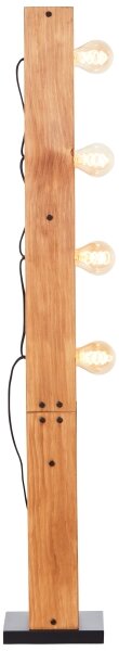 Brilliant - Stojací lampa CALANDRA 4xE27/42W/230V borovice