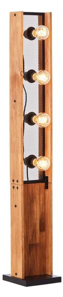 Brilliant - Stojací lampa CALANDRA 4xE27/42W/230V borovice
