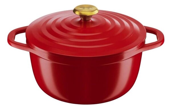 Tefal - Kastrol s poklicí 24 cm AIR červená