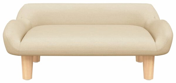 Dětská pohovka krémová 70 x 40 x 24 cm textil 3196343