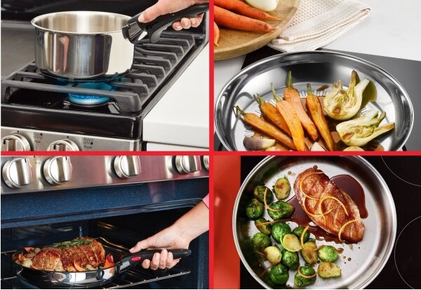 Tefal - Sada nádobí 5 ks INGENIO COOK nerez
