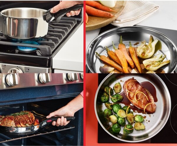 Tefal - Sada nádobí 6 ks INGENIO COOK nerez