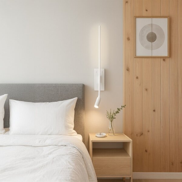 LED Nástěnné svítidlo TORCH LED/6W/230V + LED/3W bílá
